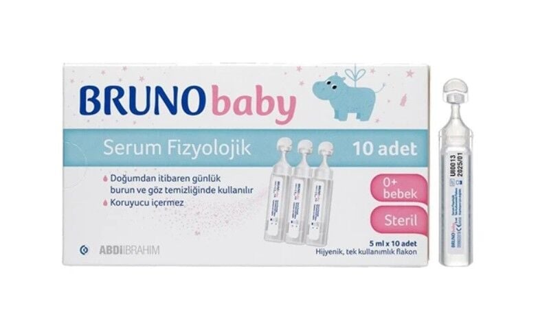 Bruno Baby Serum Fizyolojik 5 ml x 10 Flakon