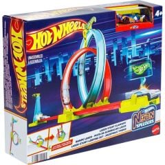 Hot Wheels Neon Yarışlar Çifte Çemberde Yarış Seti