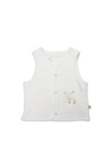 Bistyle Yelek Çift Taraflı Welcome Baby Duck 18104 Sarı-Ekru