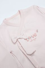 Bistyle 3Lü Zıbın Takım Grow İn Love 13102 Pembe Ekru