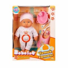 Sunman Bebelou Yemek Zamanı Sesli Bebek Seti 35 Cm