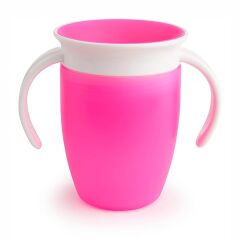 Munchkin Mucize 360° Alıştırma Bardağı 6 Ay+ 207 ml Pembe