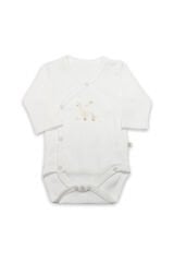 Bistyle Kruvaze  Body Uzun Kol Welcome Baby Duck 17108 Sarı