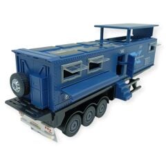 Metal Tır 1:24 - Sesli Işıklı Karavan Tır 39 cm - Lacivert