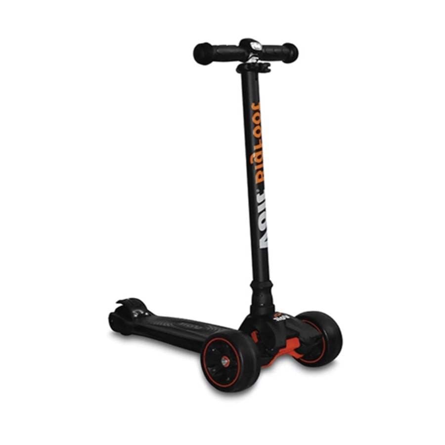 Voit 218c Işıklı Geniş 3 Teker Scooter-Siyah