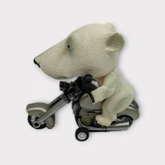 Koca Kafalı Sürücü Hayvan Figür - Beyaz Ayı