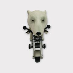 Koca Kafalı Sürücü Hayvan Figür - Beyaz Ayı