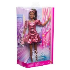 Barbie Deluxe Style Stil İkonu Metalik Pembe Elbis