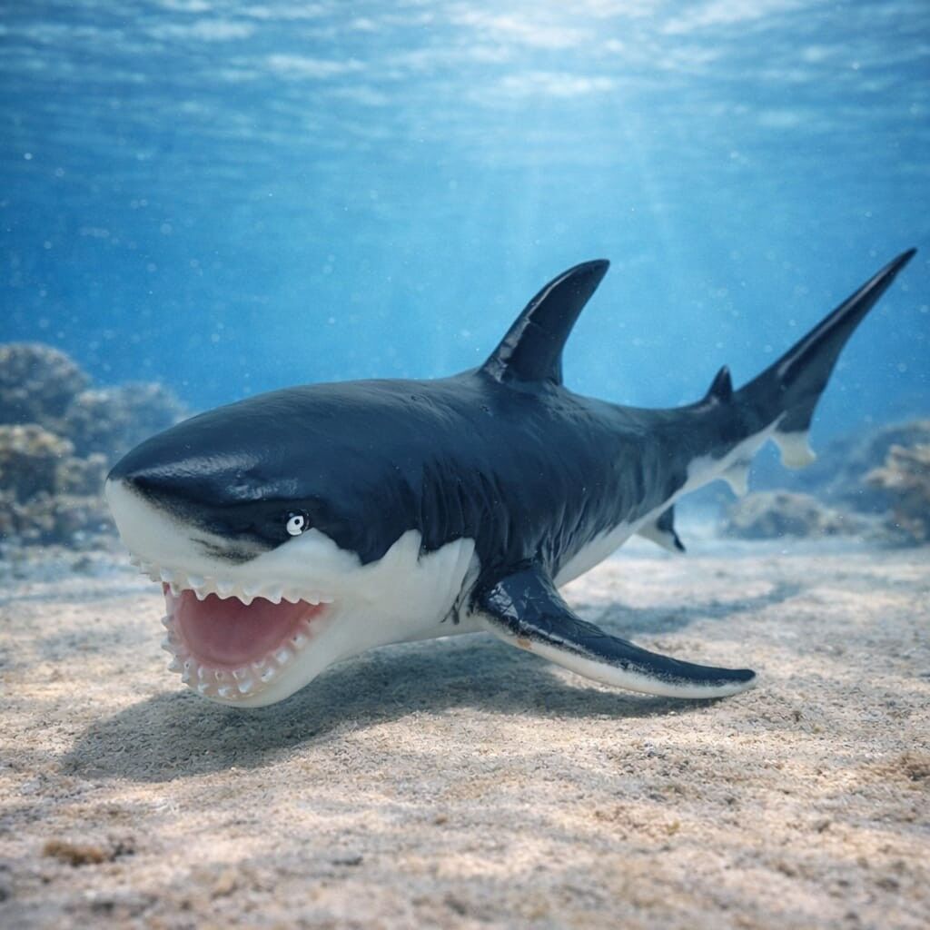 Deniz Hayvanları Serisi - Megalodon 26 cm