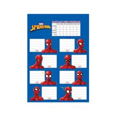 Spiderman 3'Lü Ders Programlı Etiket