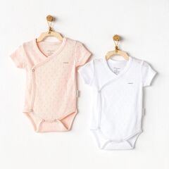 Andywawa AC25555 Jacquard Basic 2'Li Zıbın Body Pink White