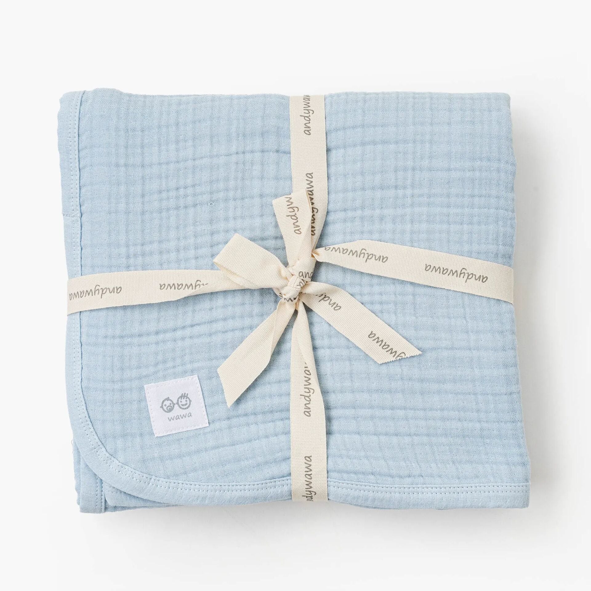 Andywawa AC25870 Müslin Home Bebek Battaniye 105*120 Blue