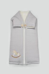 Bistyle Fermuarlı Natural Life Pike Battaniye Boy 70114 Gri