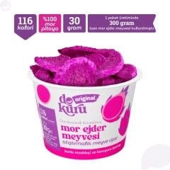 Dokuru Original Mor Ejder Meyvesi Atıştırmalık Meyve Cipsi 30gr