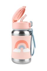 Skip Hop Pipetli Paslanmaz Çelik Suluk 350ml Gökkuşağı
