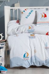 Kanz Ranforce Bebek Nevresim Takımı Knz-001 Sailboats