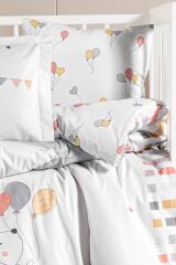 Kanz Ranforce Bebek Nevresim Takımı Knz-001 Elephant