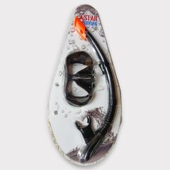Star Diving Dalış Maskesi ve Snorkel Yetişkin - 51714-SİYAH