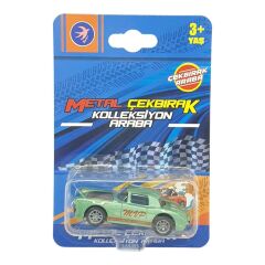 Çek Bırak Metal Küçük Arabalar 8 cm - SH40031 - Klasik Yeşil