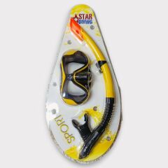 Star Diving Dalış Maskesi ve Snorkel Yetişkin - 51714-SARI