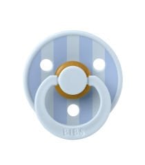 Bibs Studio Colour Block Kauçuk Emzik 0-6 Ay Baby Blue / Dusty Blue