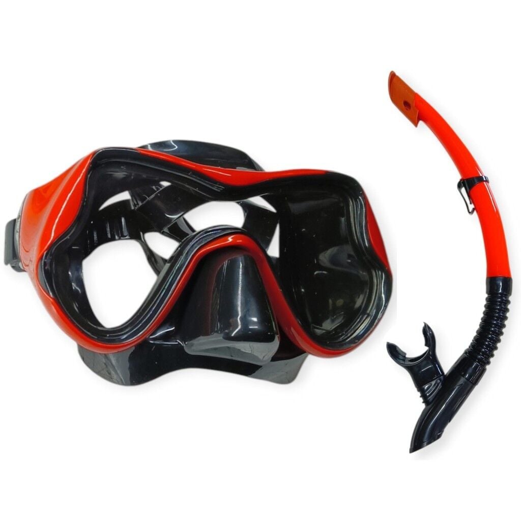 Star Diving Dalış Maskesi ve Snorkel Yetişkin – 51714-KIRMIZI