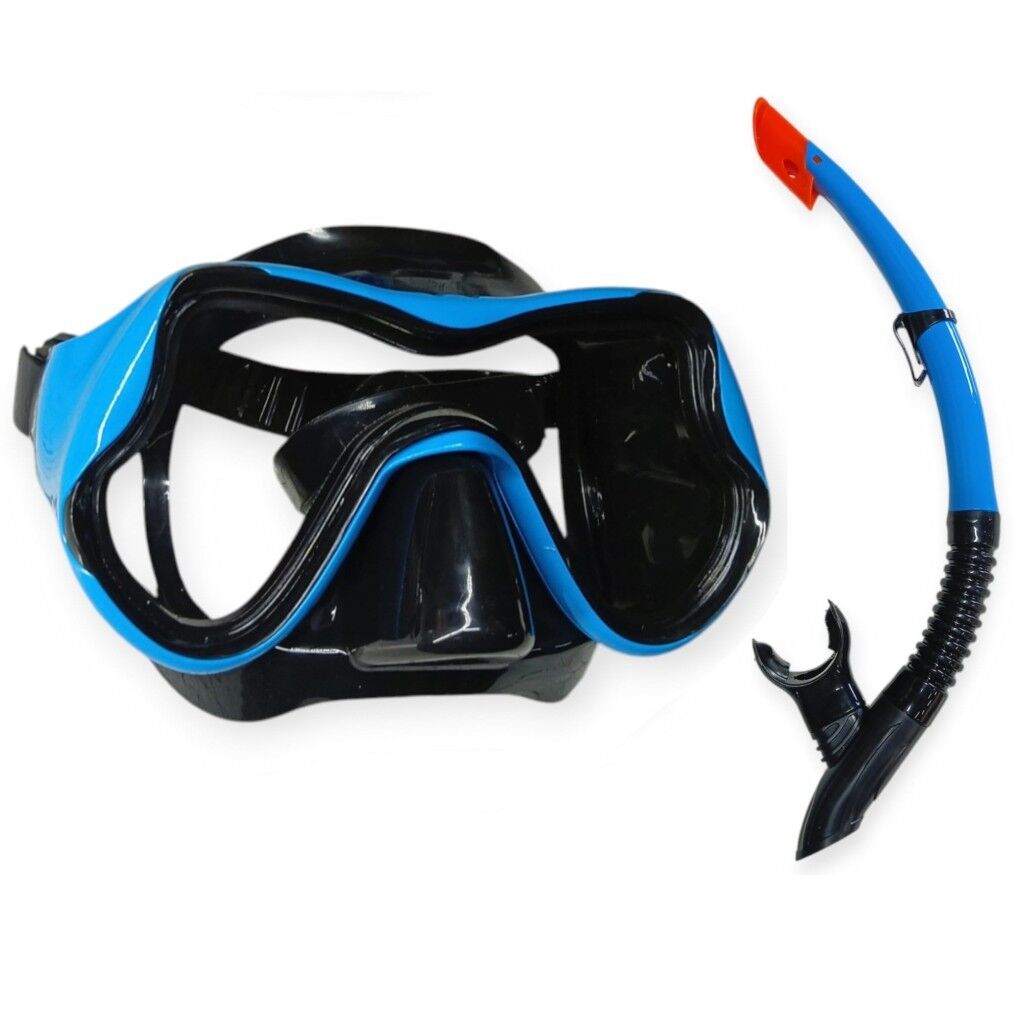 Star Diving Dalış Maskesi ve Snorkel Yetişkin - 51714-MAVİ