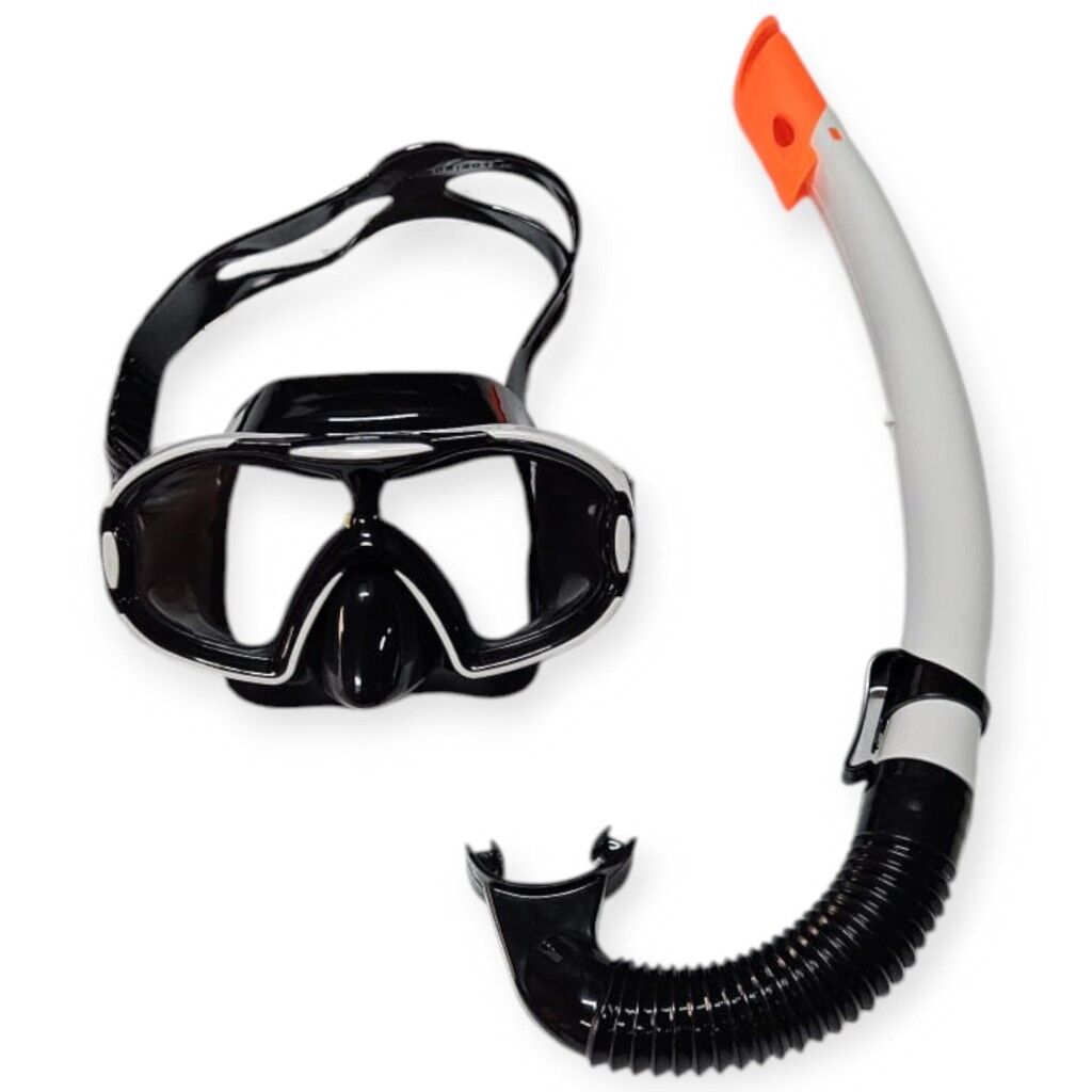 Çocuk Dalış Maskesi ve Snorkel Seti - Star Diving - Beyaz