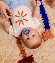Bibs Studio Colour Block Kauçuk Emzik 6-12 Ay Sky Blue