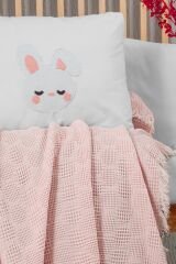 Kanz Bebek Waffle Müslin Nakışlı Pike Knz-021 Bunbun