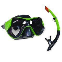 Star Diving Dalış Maskesi ve Snorkel Yetişkin - 51715-YEŞİL