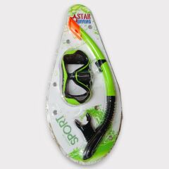 Star Diving Dalış Maskesi ve Snorkel Yetişkin - 51715-YEŞİL