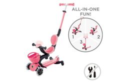 Globber Go Up Baby 360 Scooter (Işıklı) Koyu Pastel Pembe