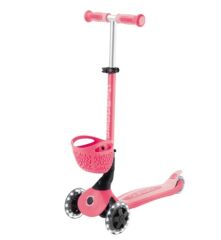 Globber Go Up Baby 360 Scooter (Işıklı) Koyu Pastel Pembe