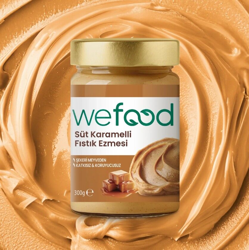 Wefood Süt Karamelli Fıstık Ezmesi 300 Gr