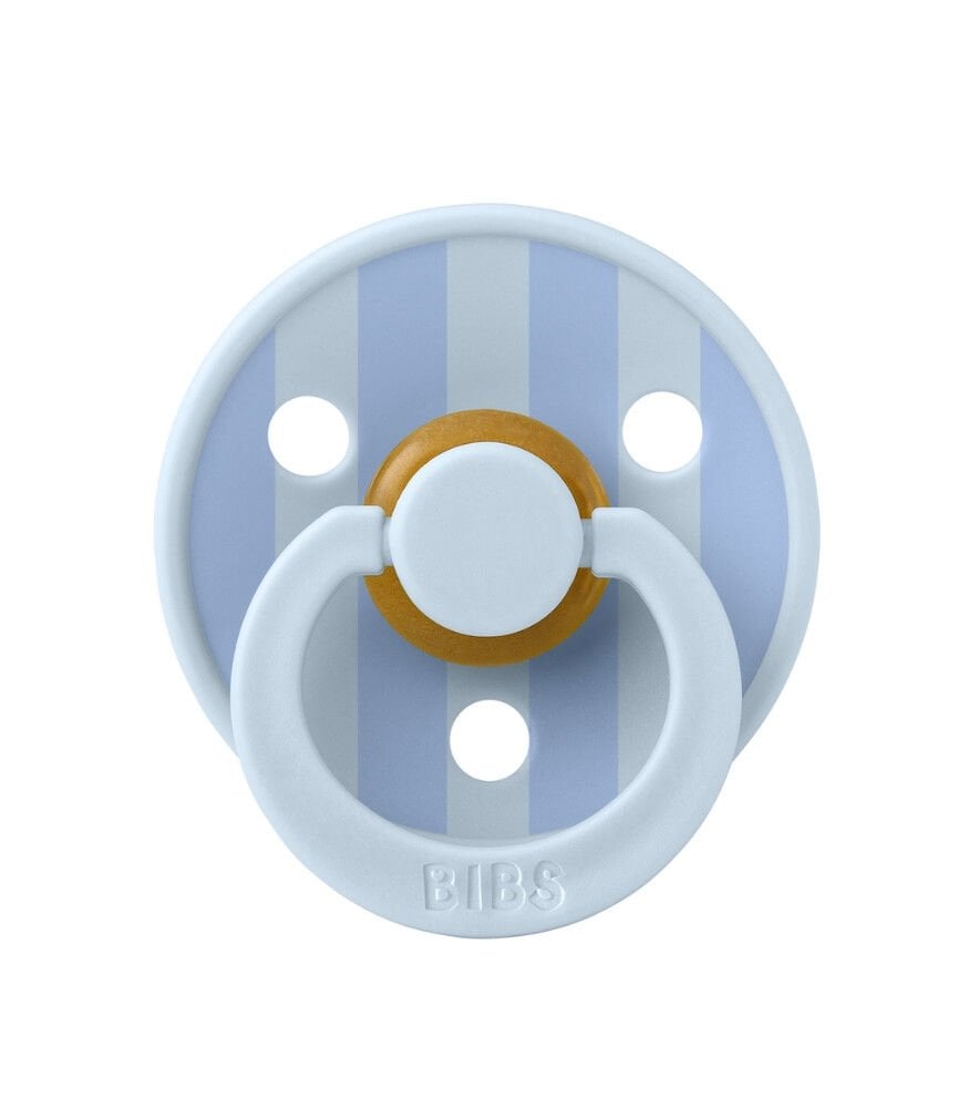 Bibs Studio Colour Block Kauçuk Emzik 6-12 Ay Baby Blue / Dusty Blue