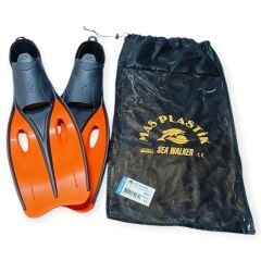 Sea Walker Çantalı Yüzücü Paleti 44-46 TURUNCU