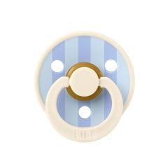 Bibs Studio Colour Block Kauçuk Emzik 6-12 Ay İvory / Dusty Blue