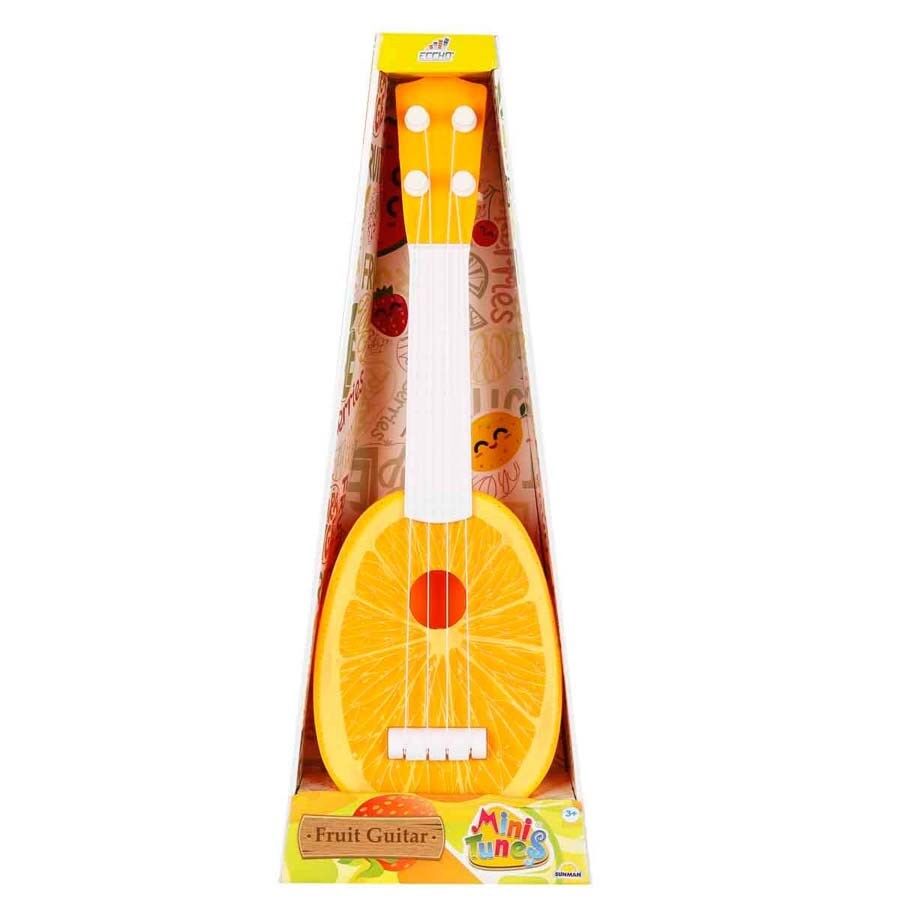 Meyve Desenli Mini Gitar 35 Cm.