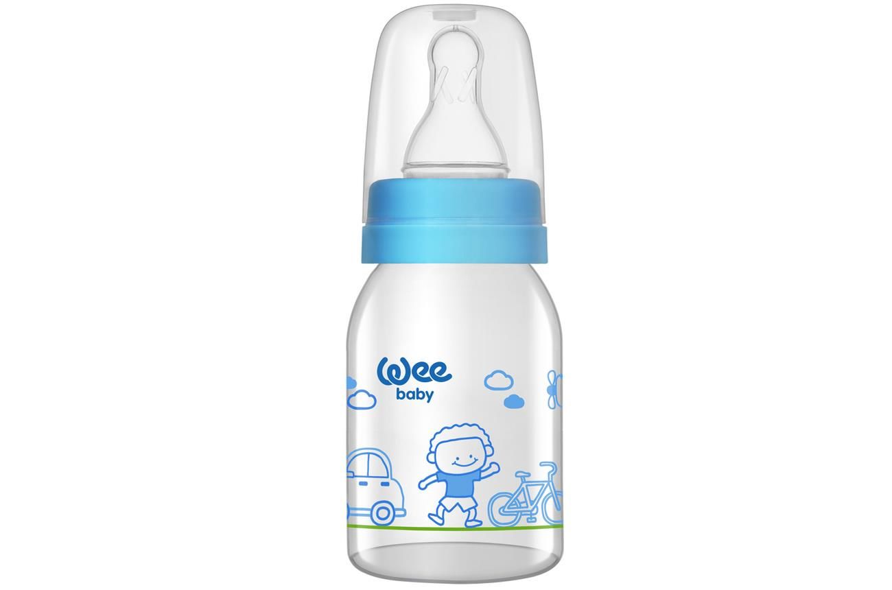 Wee Baby Kiraz Uçlu Cam Biberon 125ml 877