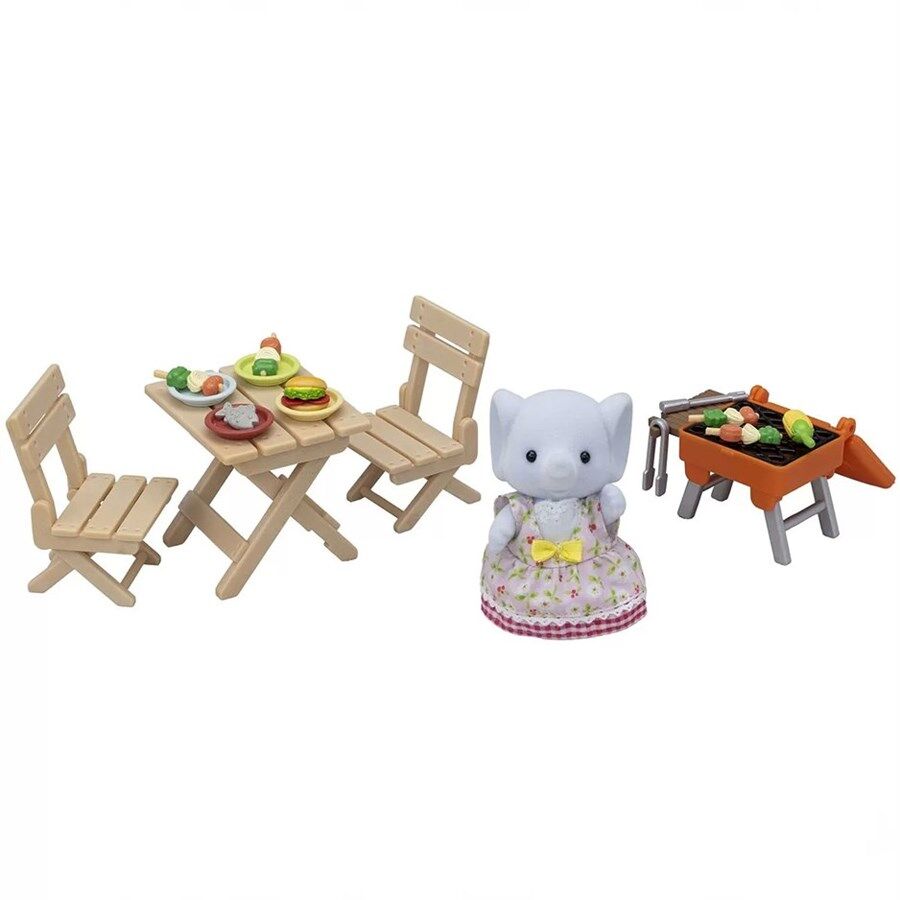 Sylvanian Families Barbekü Piknik Fil Kız