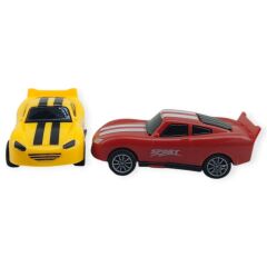 Çek Bırak Nascar Arabası 10.5 Cm - BP-035-SARI/KIRMIZI