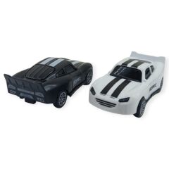 Çek Bırak Nascar Arabası 10.5 Cm - BP-035-SİYAH/BEYAZ