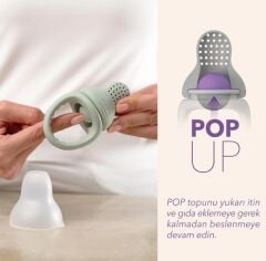 Mochi Pop-Up Meyve Sebze Gıda Emziği Sky