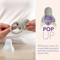 Mochi Pop-Up Meyve Sebze Gıda Emziği Mint