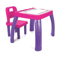 Pilsan Sandalyeli Çalışma Masa - Pembe