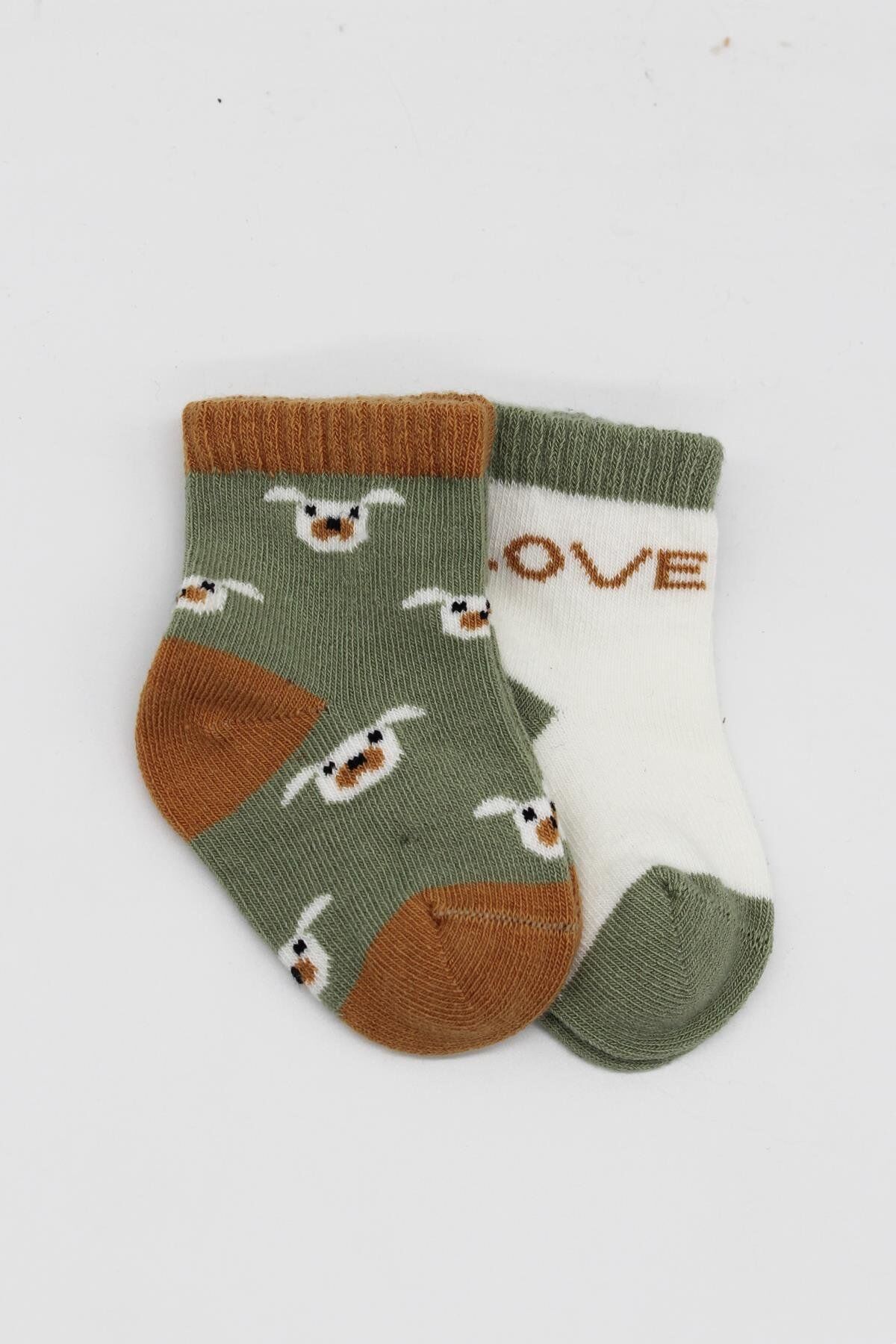 Bistyle Love Dog Penye Soket Çorap 2’Li BS10118 Nil