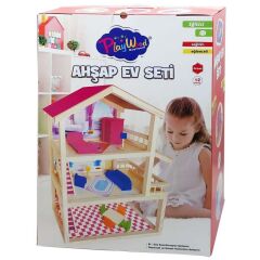 Playwood Kutuda Ahşap Ev Seti