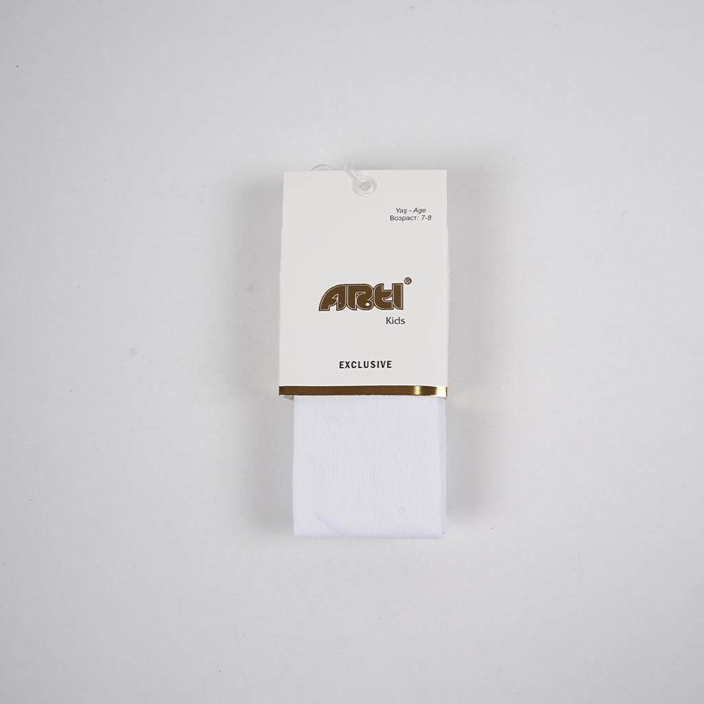 Artı Alona Düz Külotlu Çorap 300183 Beyaz