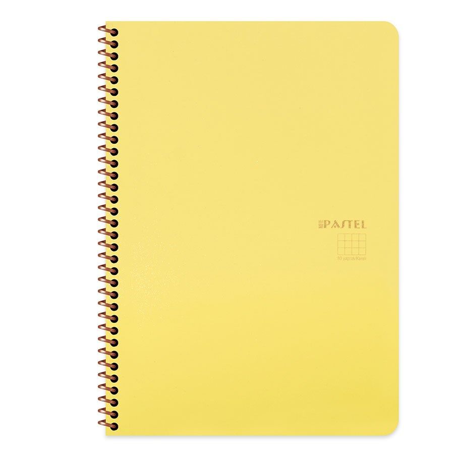 Pastel A4 80 Yaprak Karton PP Kapak Spralli Note D